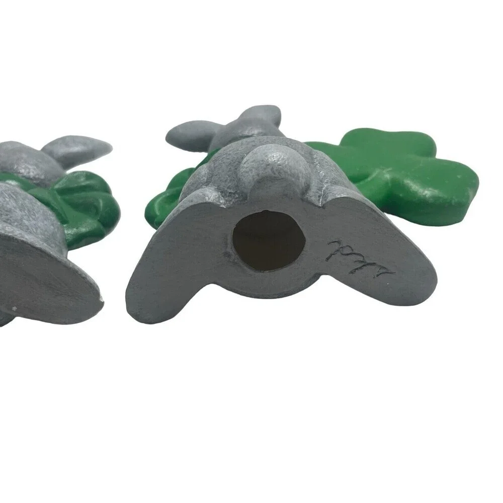 Kiss Me I'm IRISH & THINK GREEN ST PATRICKS DAY Rabbit Figurine Decoration 5.5”